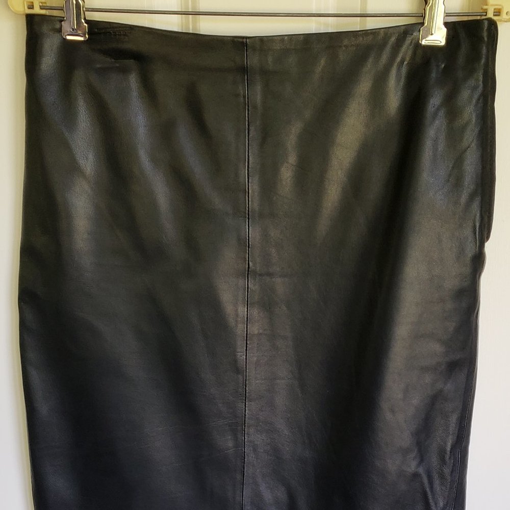 Midi Leather Skirt - Zara